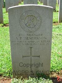 Dar Es Salaam War Cemetery - Henderson, Alan Parke